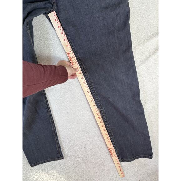 Prana Bridger Jeans Mens 36x34 Gray Slim Fit Stretch Hiking Camping 5 Pocket - Picture 8 of 16